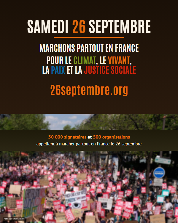 Flyer du 26 septembre, recto — Couleur