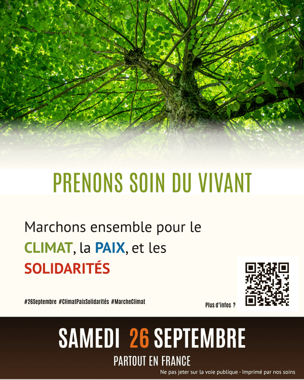 Tract du 26 septembre — Prenons soin du vivant
