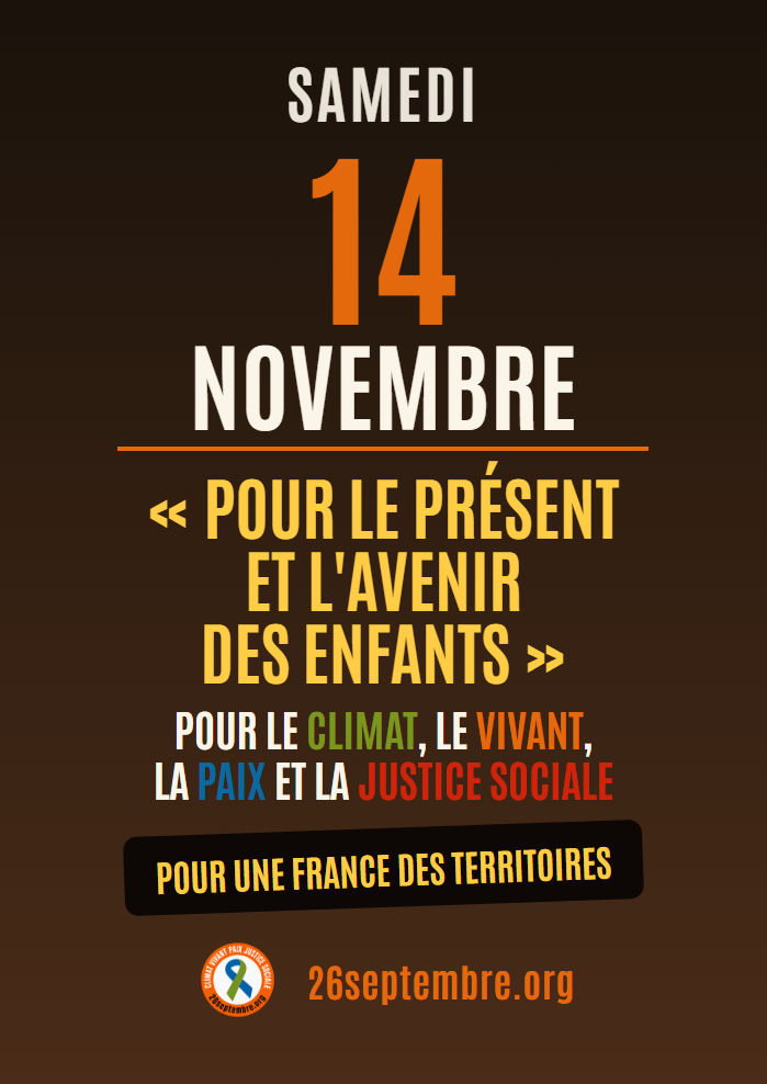 Affiche du 14 novembre : Pour une France des territoires